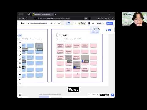 Instructor ngọc triệu discusses the lesson's Miro board activity on Zoom