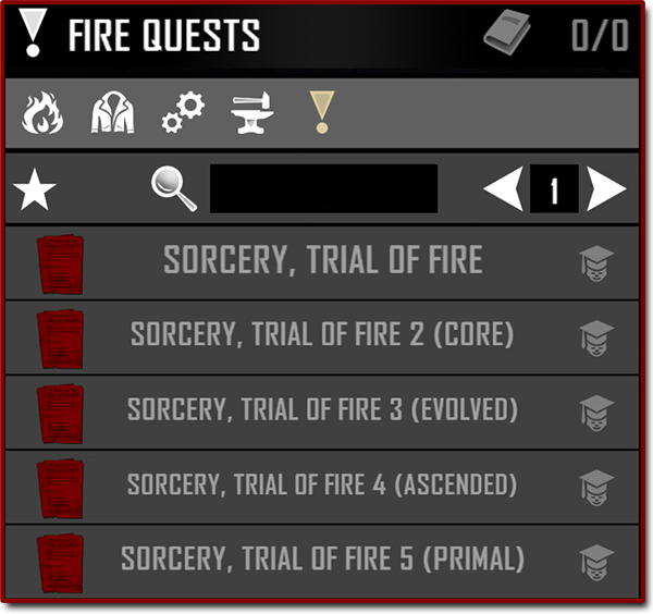 Fire Trial Quests