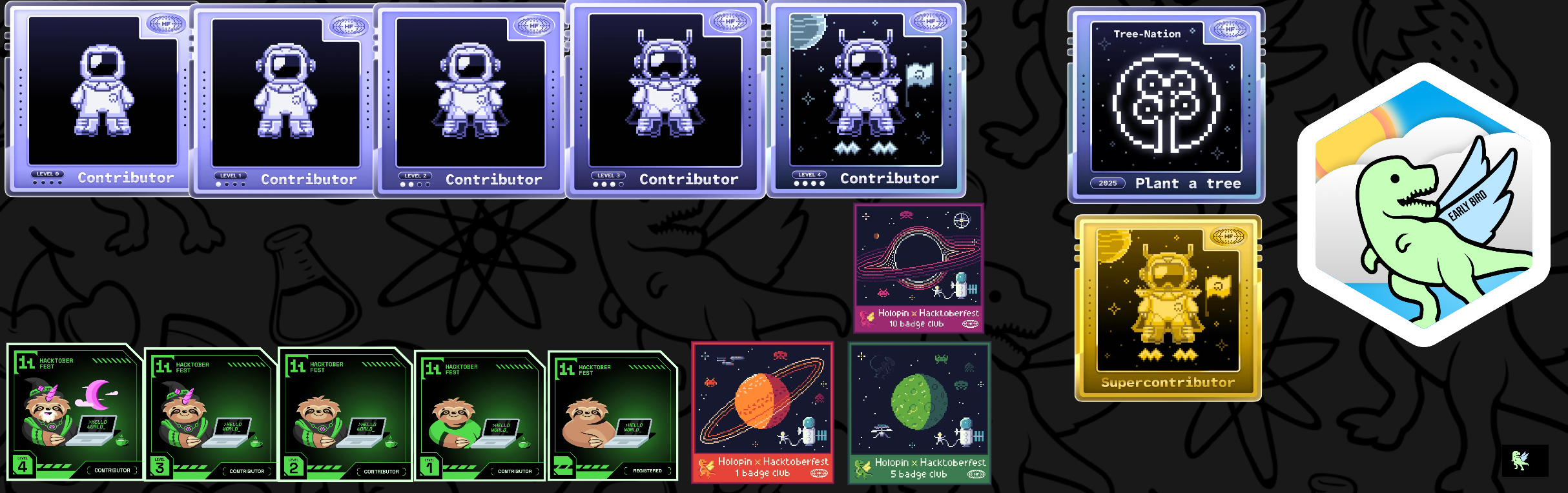  @abhisek2004's Holopin badges