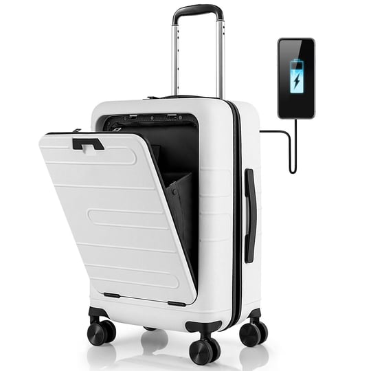 20-inch-carry-on-luggage-pc-hardside-suitcase-tsa-lock-with-front-pocket-and-usb-port-white-costway-1