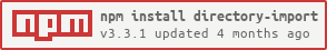 Install directory-import from npm