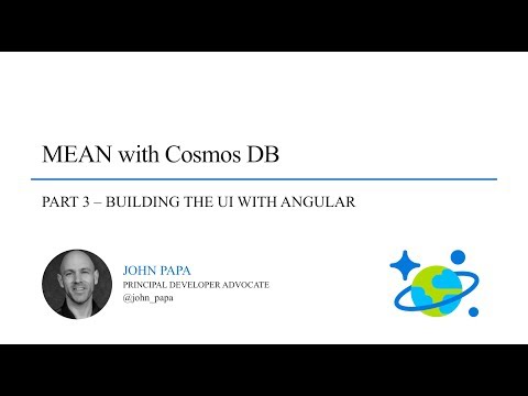 MEAN and Cosmos DB - Part 3