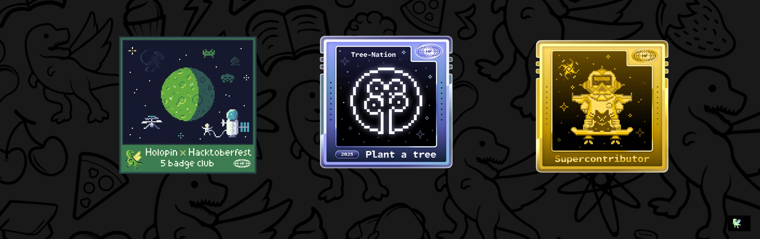 An image of @timagribanov's Holopin badges, which is a link to view their full Holopin profile