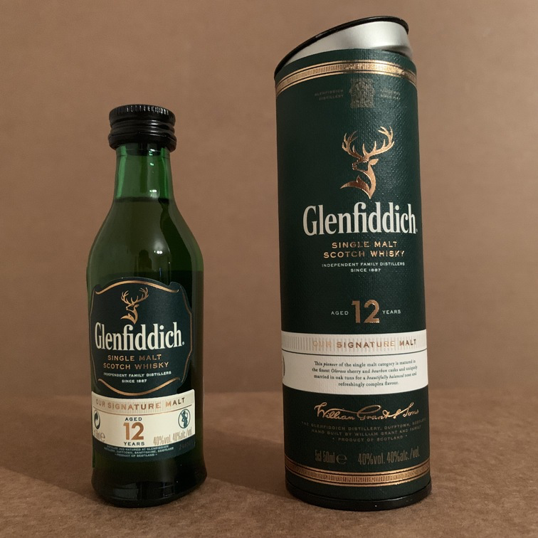 "Glenfiddich" 12 Years Old, 0.05l