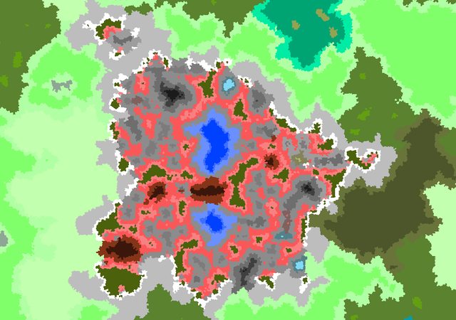Biome map of that mountain range