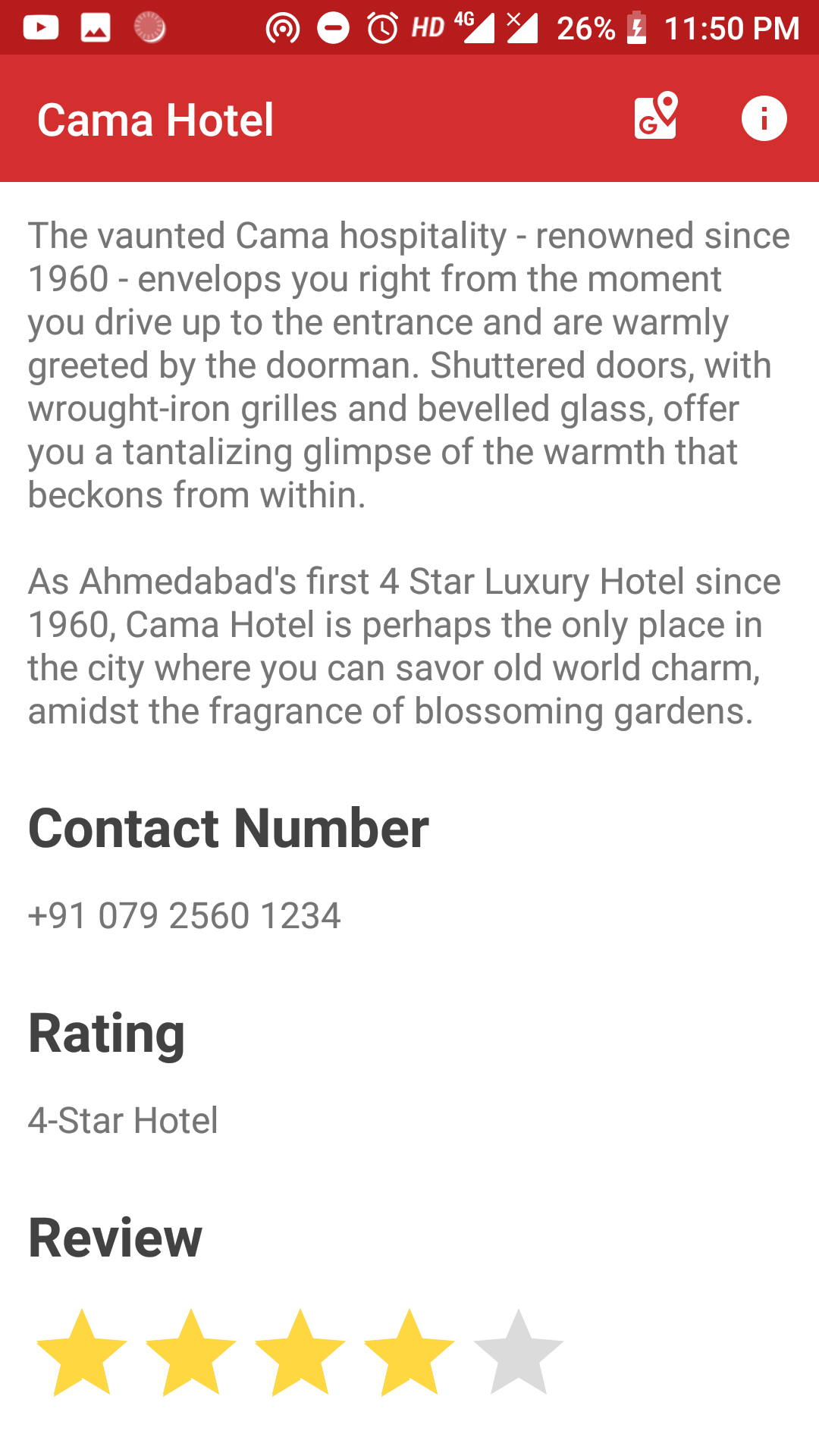 Aapnu Amdavad - Tour Guide App [App Screenshot]