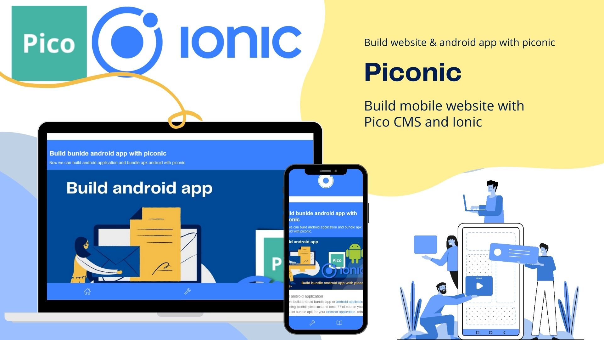 Mobile web template for pico cms with ionic