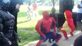 Spiderman Batman & Ironman. Get Loose With It At A Kids Party.