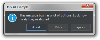 Message box buttons