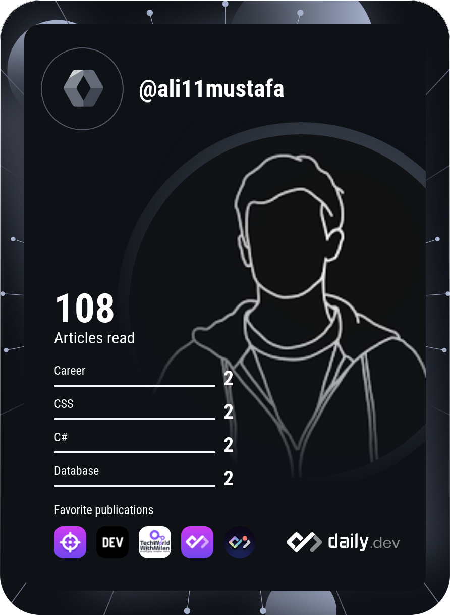 Ali's Dev Card