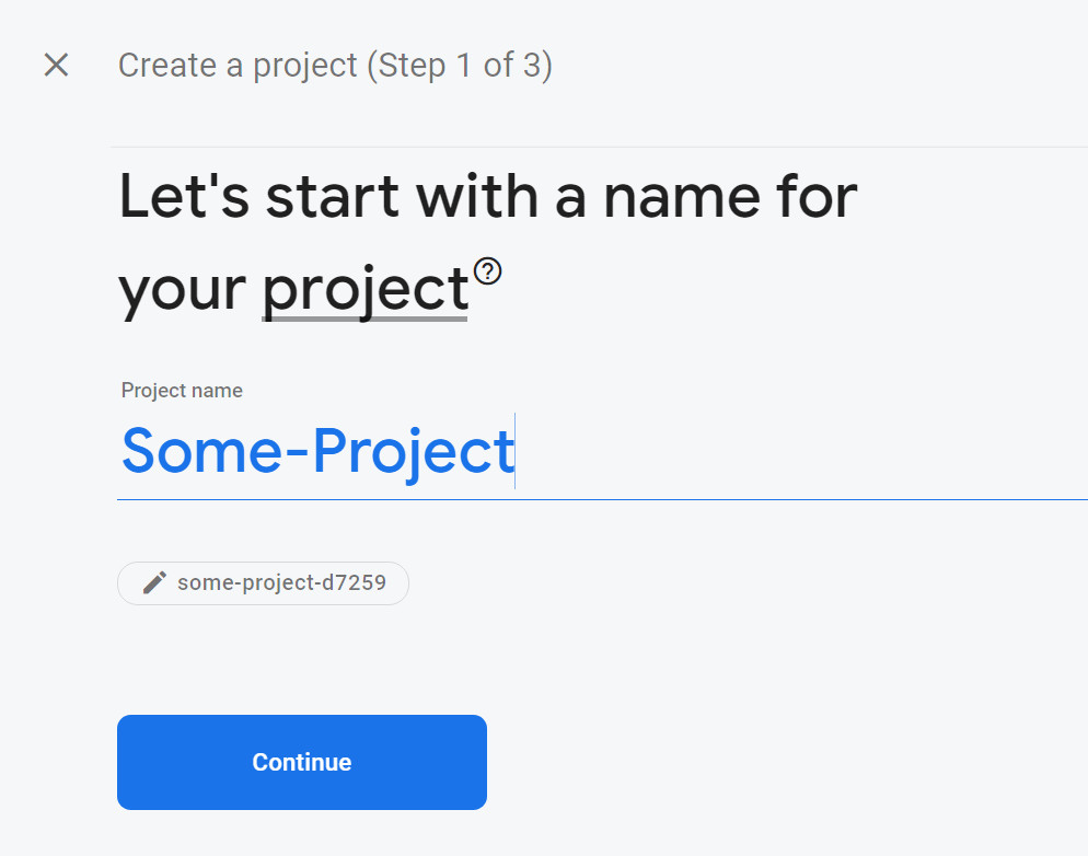 Project name