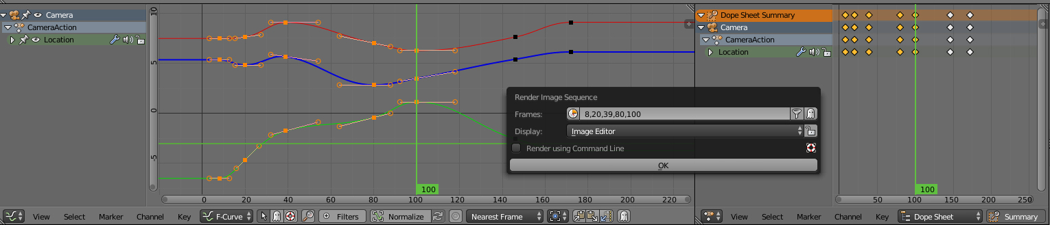 Render Selected Keyframes