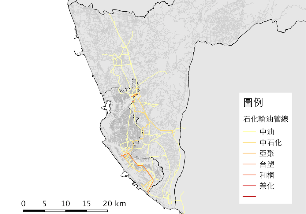 pipelines of explosion area