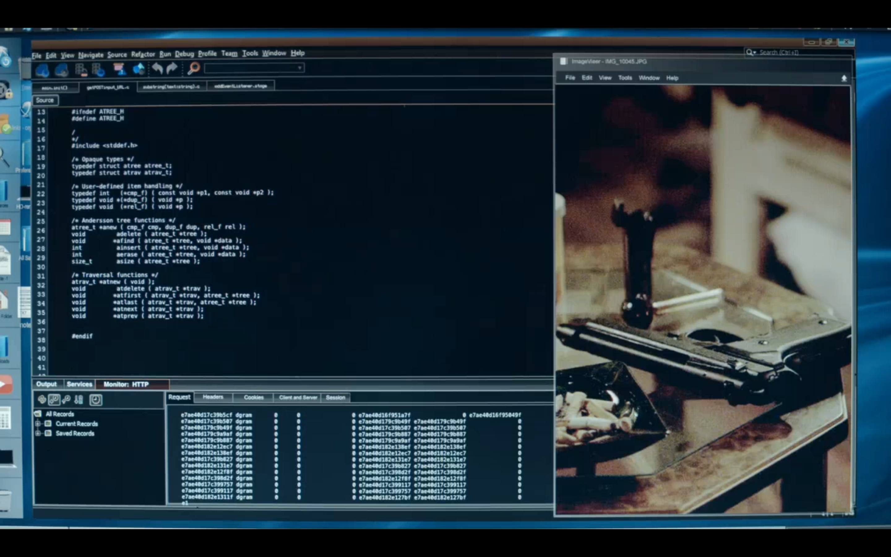 Elliot uses some kind of HTTP attack vector to compromise Vera, :robot: screenshot 📷