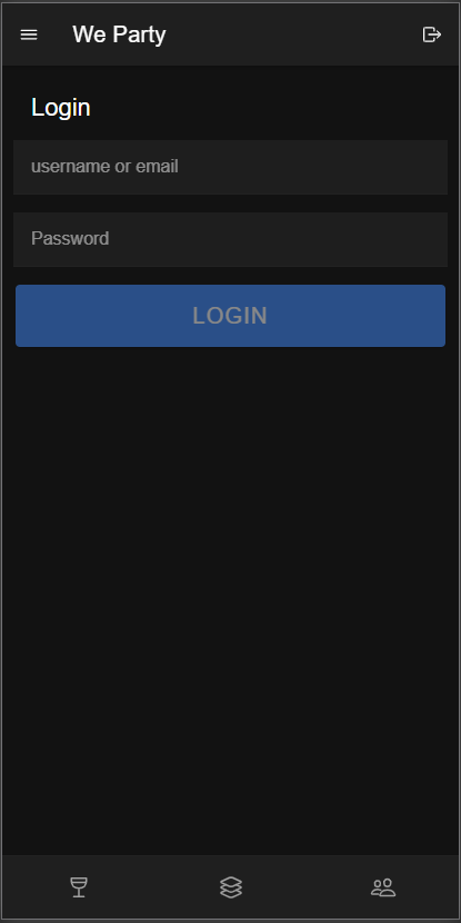 Image of login page