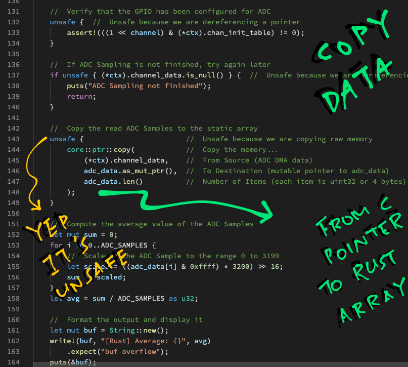 Copy ADC data in Rust