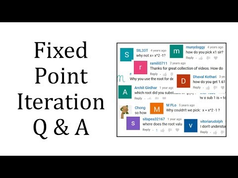 Fixed Point Iteration QA video