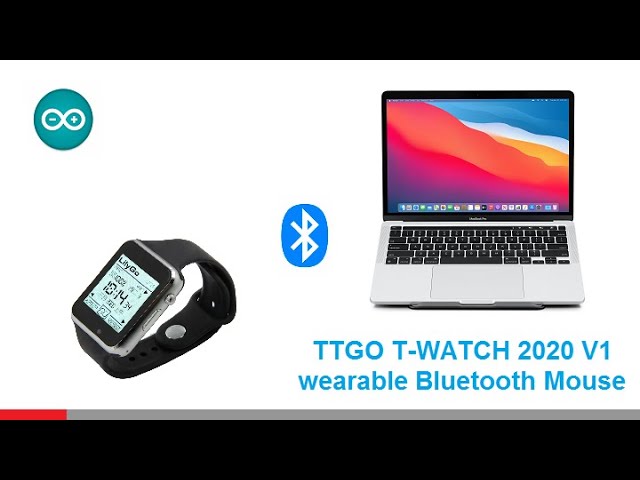 turn your T-WATCH 2020 to wearable Bluetooth Mouse