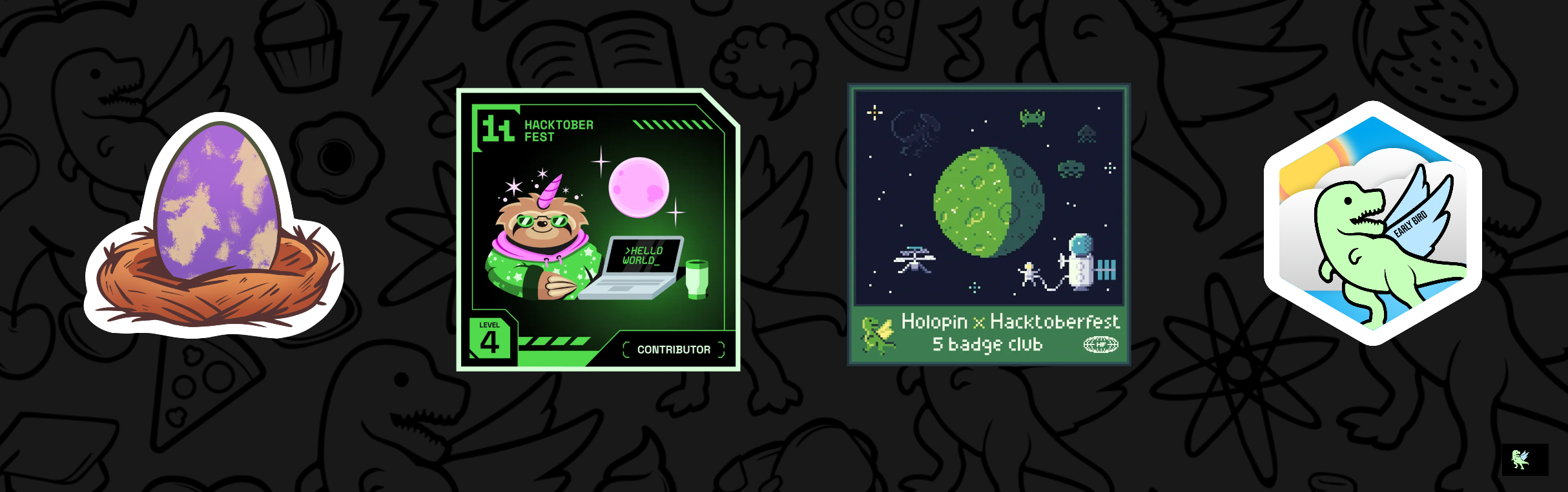 An image of @sahilwmi's Holopin badges, which is a link to view their full Holopin profile