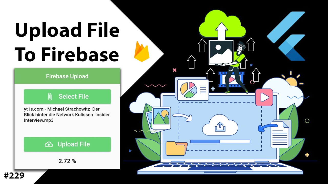 Flutter Tutorial - Upload Files To Firebase Storage YouTube video