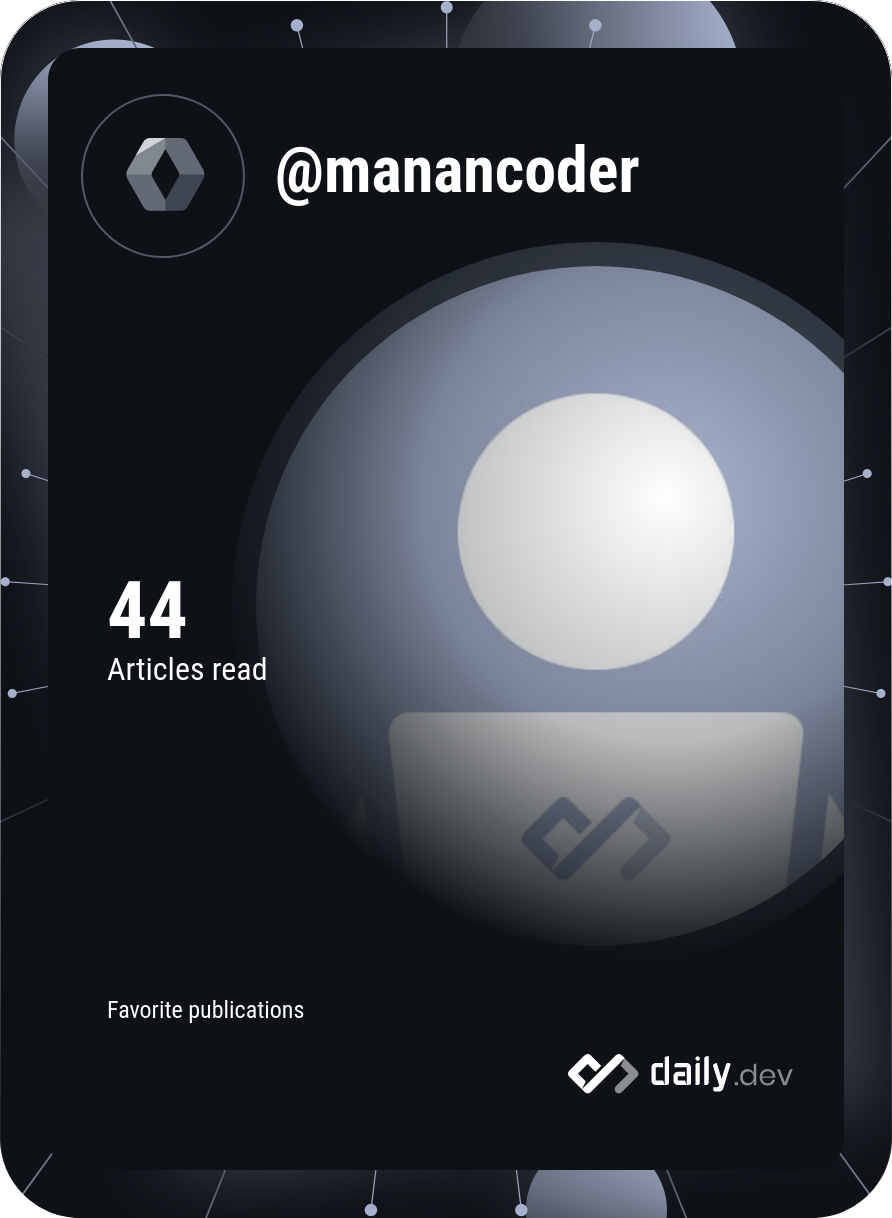 ABDUL MANAN's Dev Card