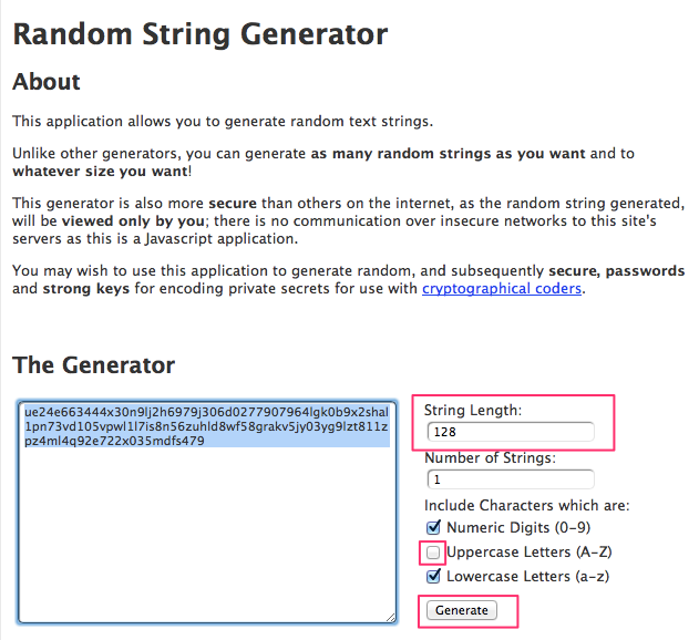 random string generator