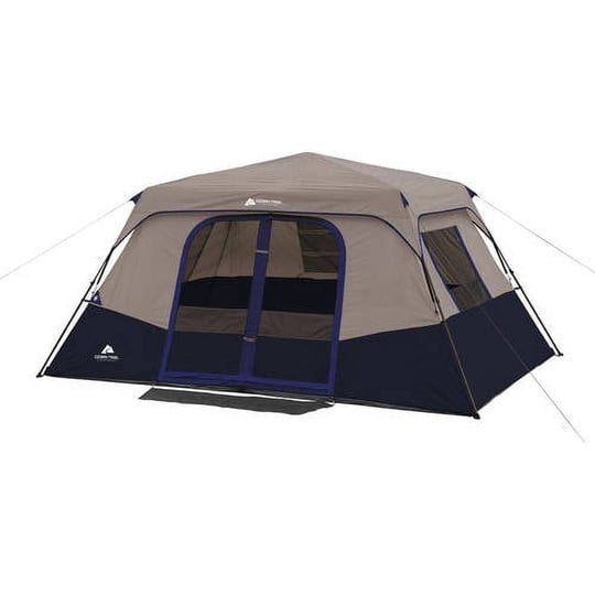 ozark-trail-13-x-9-8-person-instant-cabin-tent-blue-tan-1