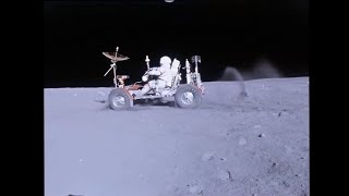 LRV on the Moon - Apollo 16 - HD Video Stabilized
