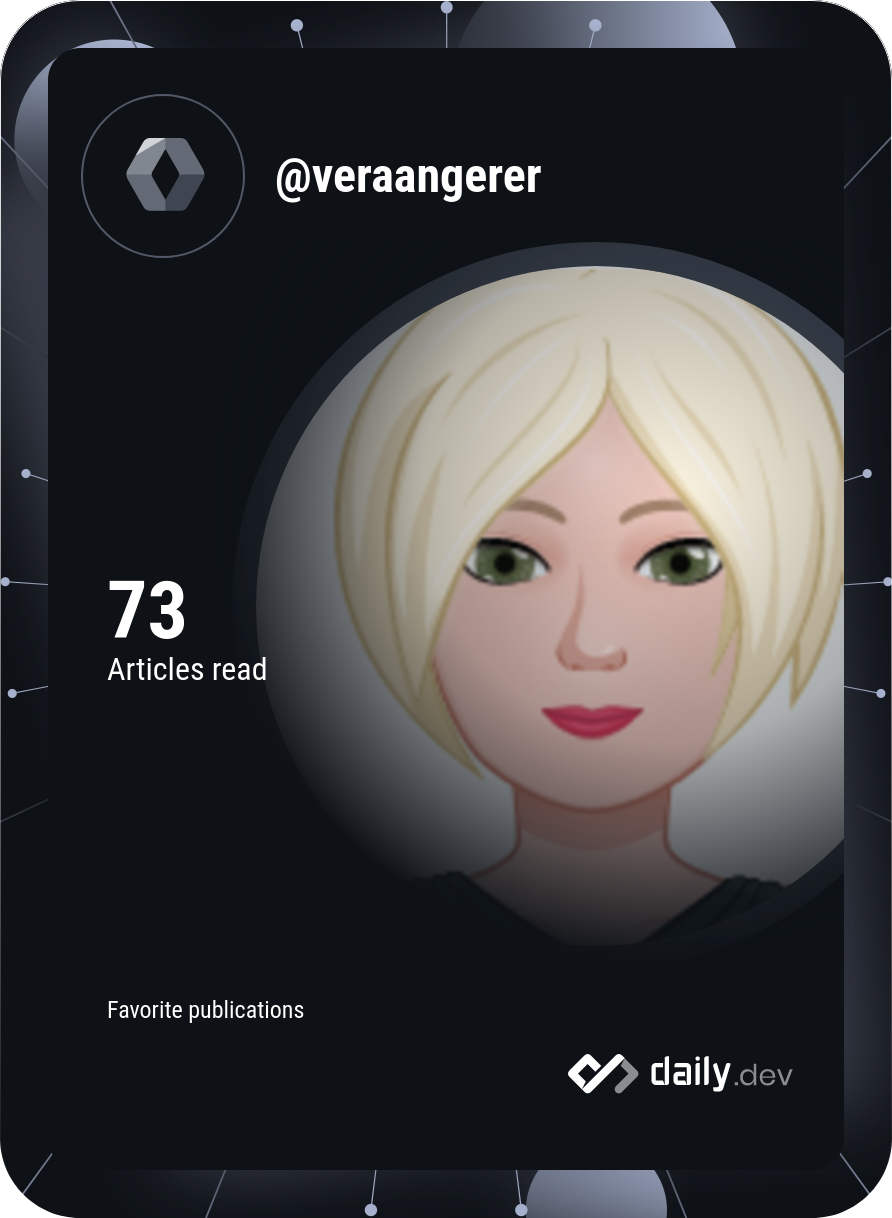 Vera Angerer's Dev Card