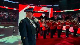 Lyndon Slewidge performs Canadian Anthem @ 2012 NHL ASG