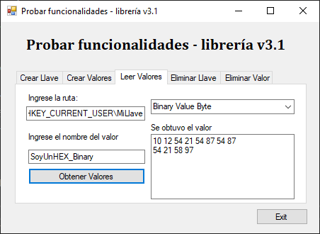 funcion leer array binary - integer byte 