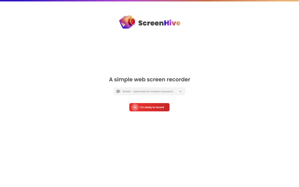 Screenshot of ScreenHive Splash Screen