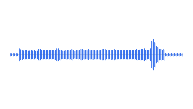 Generated audio waveform for the room scene