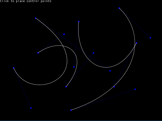 Draw bezier curves