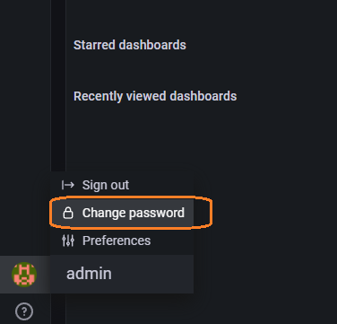 Grafana login