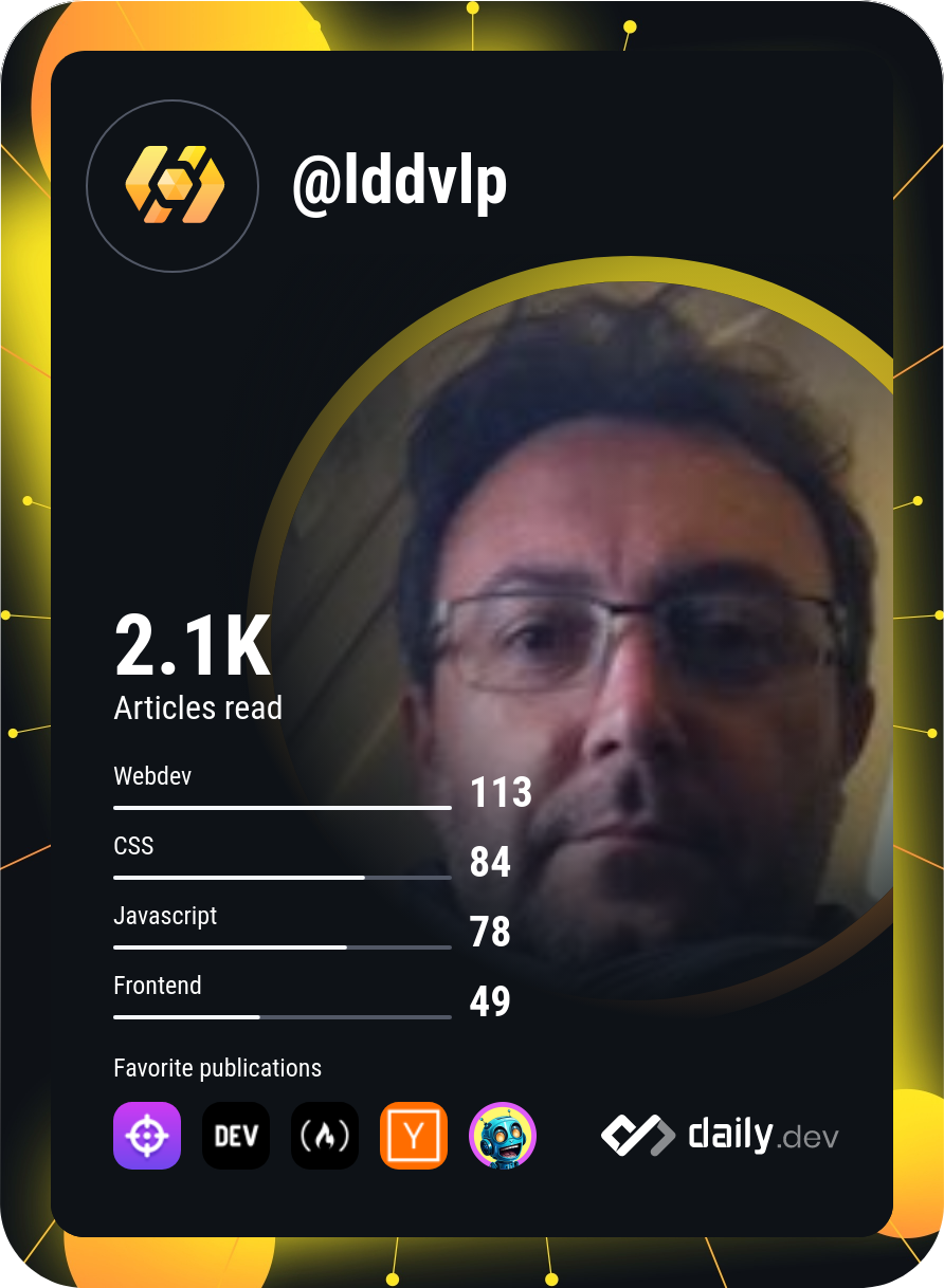 Loïc Drouet's Dev Card