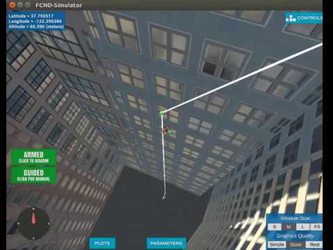 3D Motion Planning to a hole inside of a building