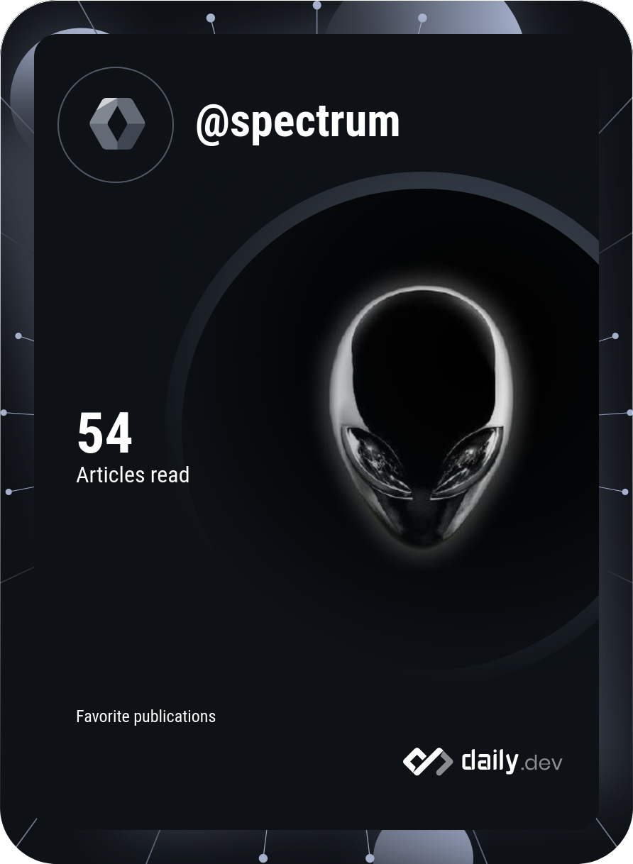 SpecTruM's Dev Card