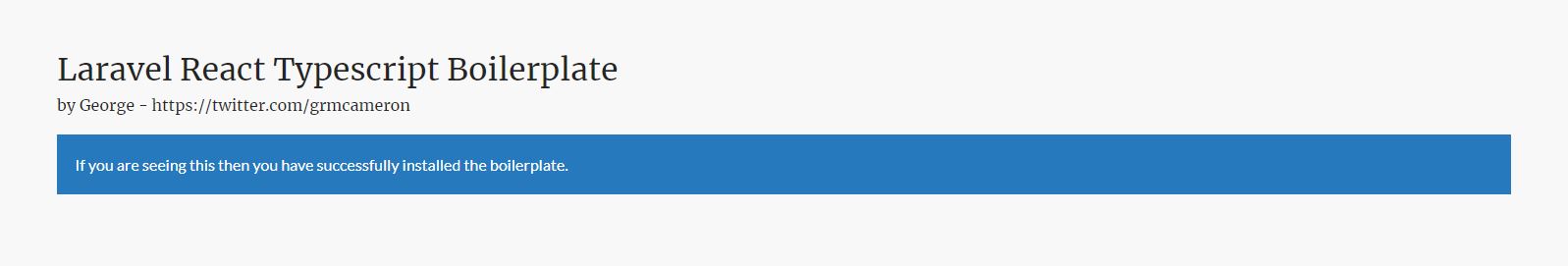Laravel React Typescript Boilerplate