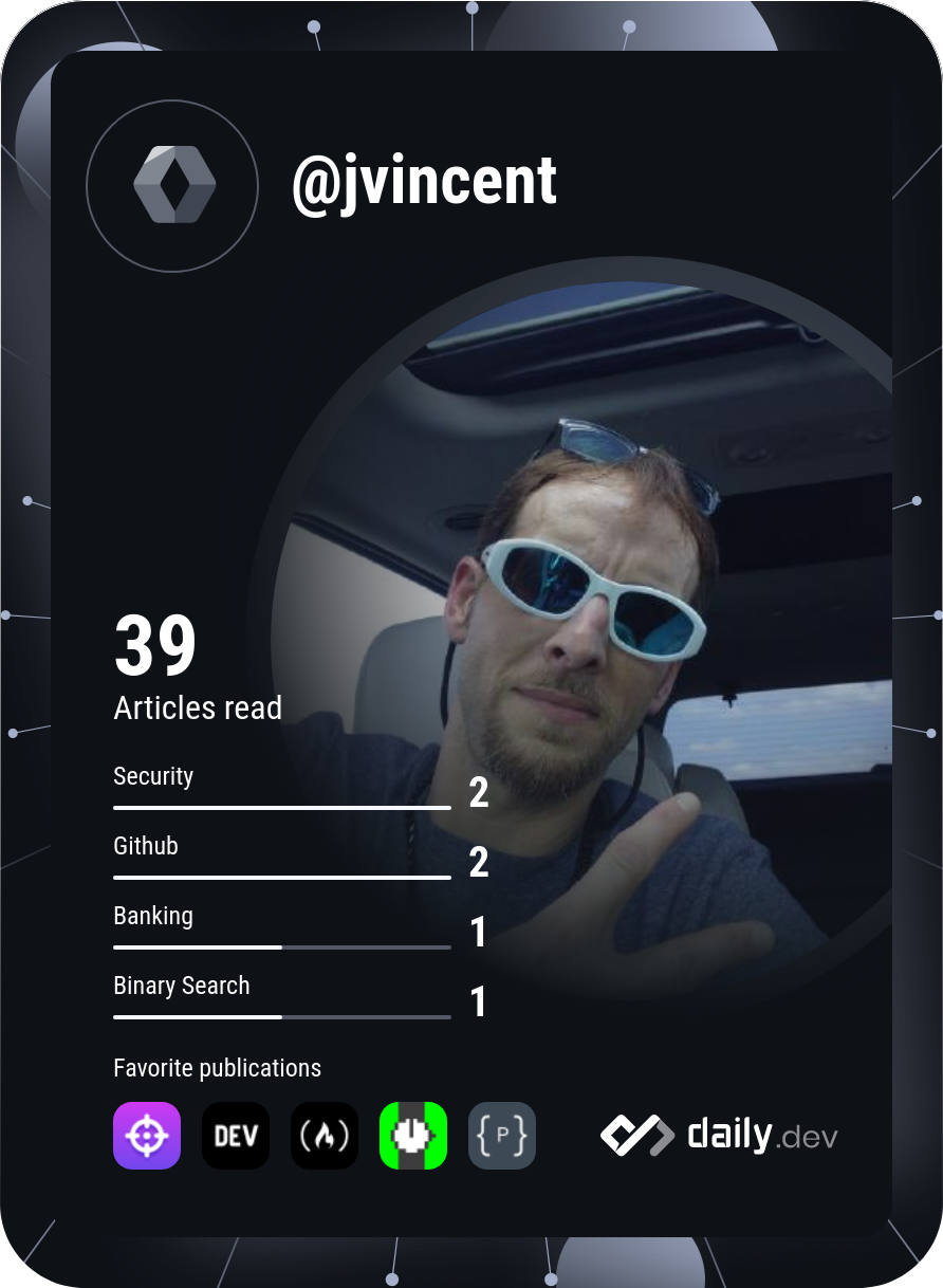 Jeremy Vincent's Dev Card