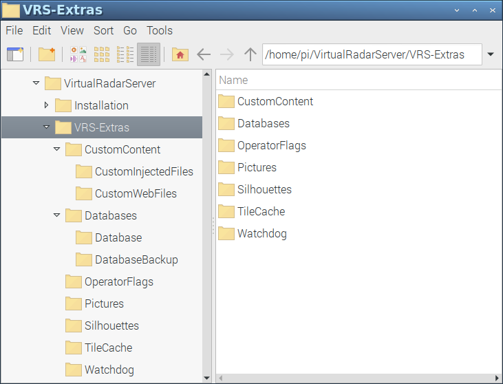 VRS Directory Structure