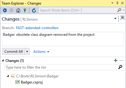 Commit changes