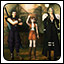 Zack, Tifa, and Sephiroth pose for a photo