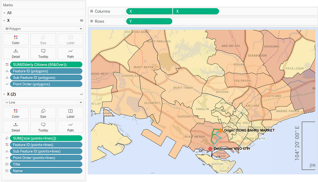 Mixed Geometry in Tableau