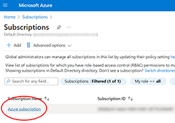 Search for Subscriptions