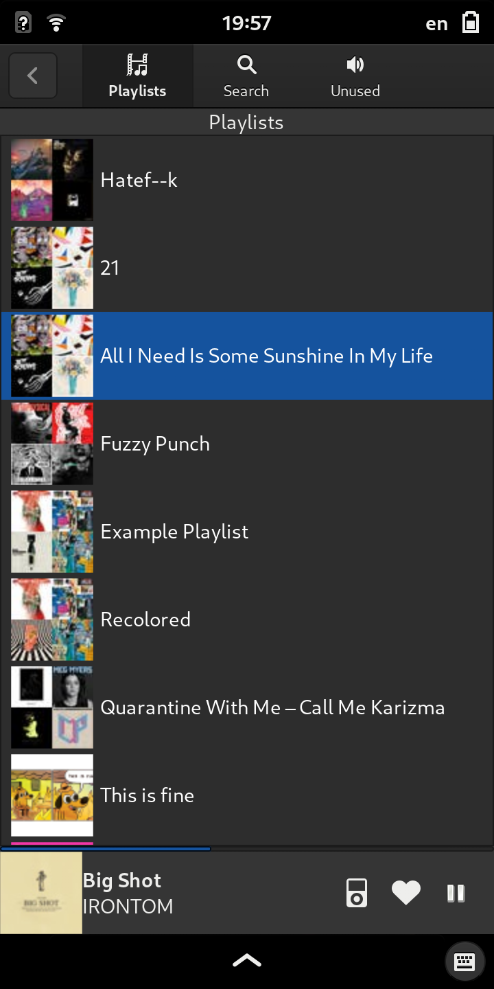 Screenshot Mobile Playlist