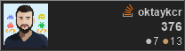 profile for oktaykcr at Stack Overflow, Q&A for professional and enthusiast programmers