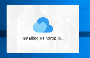 Raindrop.io Windows Installer popup