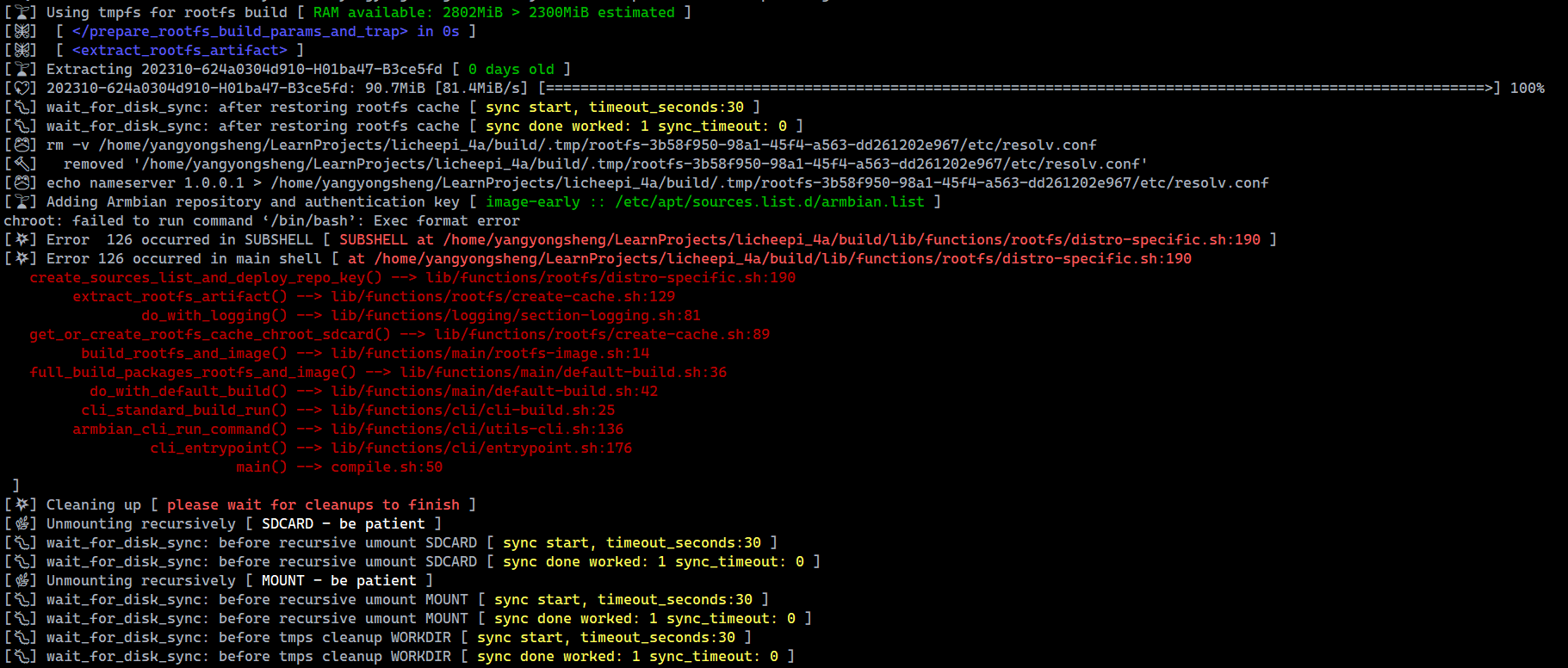 chroot: failed to run command ‘/bin/bash’: Exec format error · Issue ...