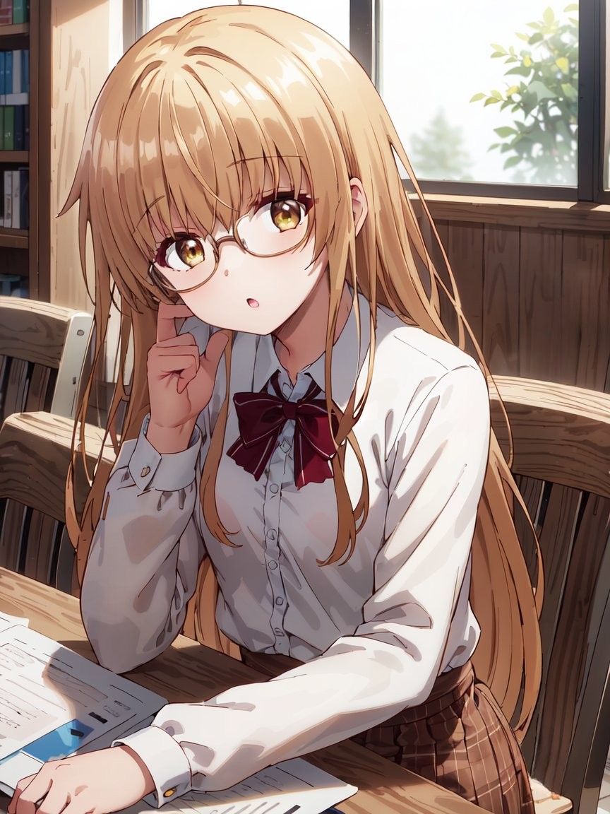 Shiina Mahiru With Glasses